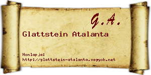 Glattstein Atalanta névjegykártya